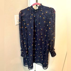 Draper James long sleeve floral print dress